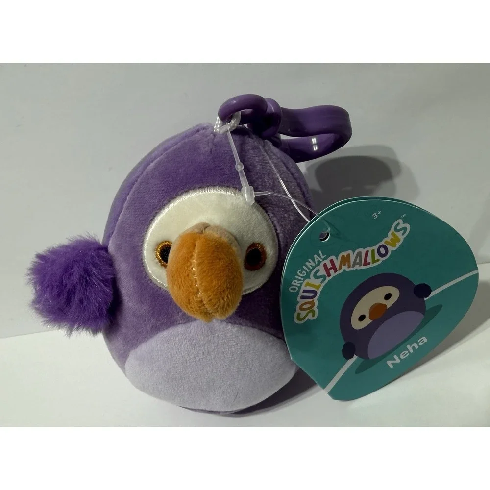 Squishmallows 3.5inch Neha the Dodo CLIP ON Plush Toy Stuffed Animal NEW Tags